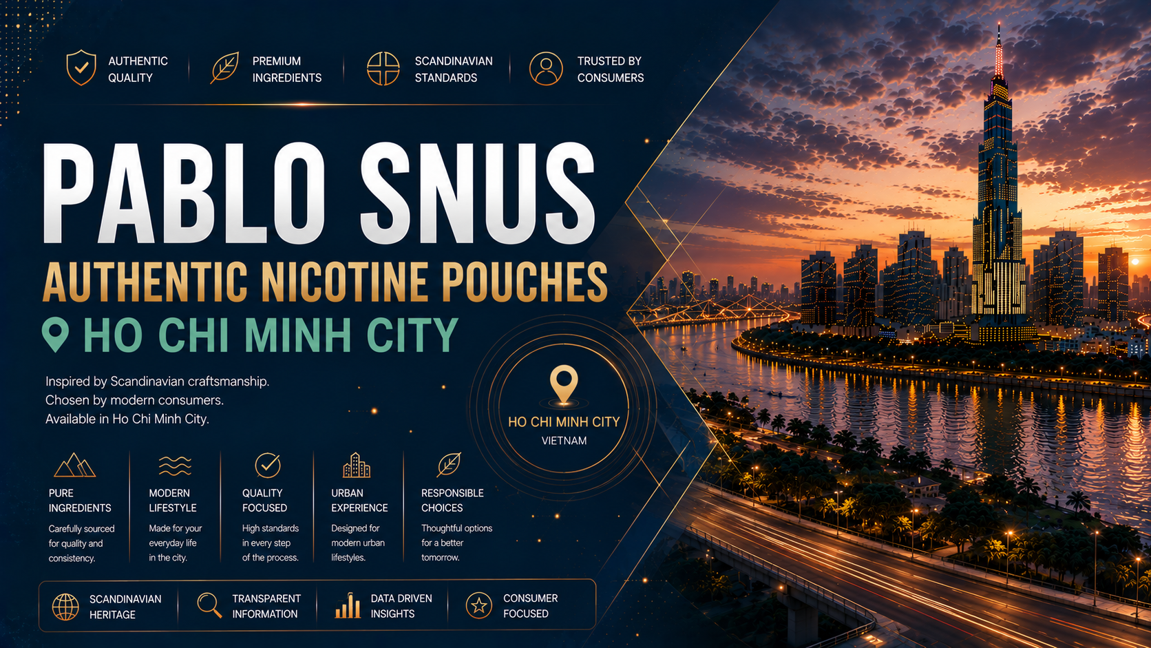 Snus PABLO — Nicotine Pouch Chính Hãng Tại Sài Gòn